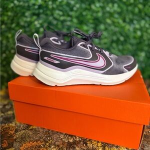 Nike Kids Black and Pink Sneakers